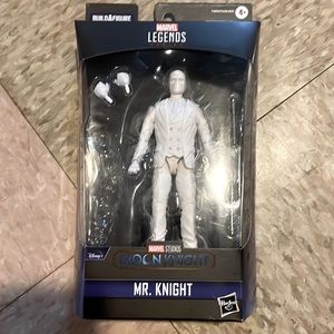 Brand new Moon Knight Mr. Knight figure. Build a figure piece missing.